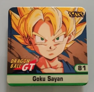 DRAGON BALL GT Staks calamita magnet GOKU SAYAN #81 - no figurine panini - Picture 1 of 2