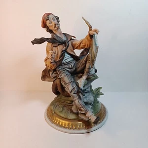 Estatuilla grande de artista/pintor italiano de porcelana Tyche Tosca Capodimonte - Imagen 1 de 15