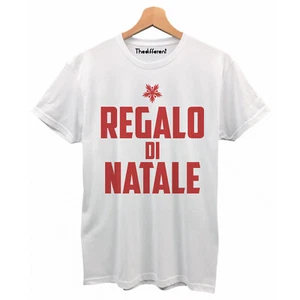 T-Shirt Uomo Scritta Regalo Di Natale Simpatica Divertente Idea Regalo Originale - Picture 1 of 4