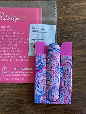 FUNDA PARA TARJETA DE TELÉFONO Lilly Pulitzer Raz Berry FUNDA Silicona Slap Accesorio GWP Foto 1 de 4