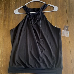 Blusa Para Mujer Sin Mangas Casual Oficina Trabajo Negra INC International L - Picture 1 of 14