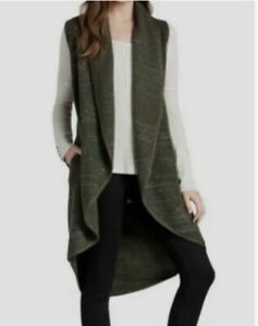 Lucky Brand Women's Size XS/S Olive Boho Cardigan Sweater Duster Wool Blend