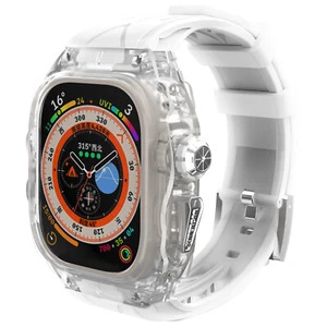 Apple Watch Series 10/6/5/4/SE/Ultra 2/1 Liquid Silicone Sports Watch Band Strap - Picture 1 of 21