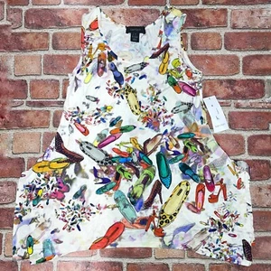 Nuovo Karen Kane SAGEBRUSH fazzoletto tank scarpa stampa colorata taglia S 2L09184 - Foto 1 di 3