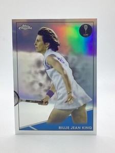 TOPPS TENNIS CHROME 2021 BILLIE JEAN KING REFRACTOR