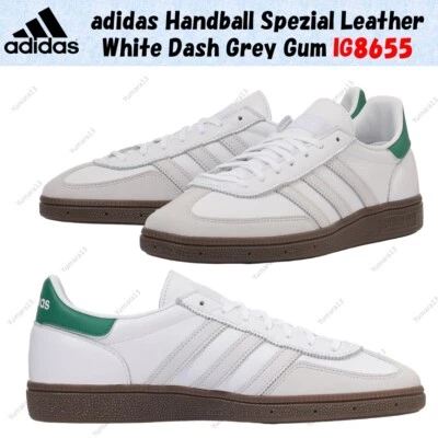 adidas Handball Spezial Leather White Dash Grey Gum IG8655  Men's Size - Image 1 of 4