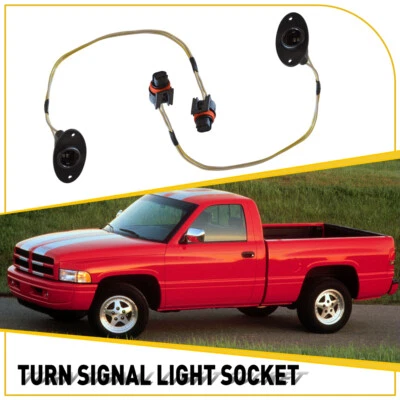 FOR 1994-2001 DODGE RAM 1500 REAR BUMPER LICENSE PLATE TAG LIGHT WIRING HARNESS - Image 1 of 4