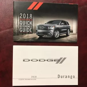 2018 DODGE DURANGO + SRT OWNERS MANUAL & QUICK REFERENCE GUIDE ALL MODELS - Picture 1 of 3