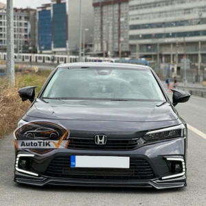 For Honda Civic FE 2022+ Batman Bat Wing Mirror Cover Piano Black Plastic Pair - Bild 1 von 9