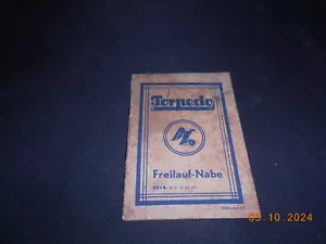Buje rueda libre Fichtel und Sachs Torpedo instrucciones reparación original años 50 aprox. - Imagen 1 de 8