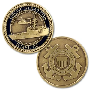 US Coast Guard Cutter Stratton WMSL 752 USCG Challenge Coin V3 - Picture 1 of 1