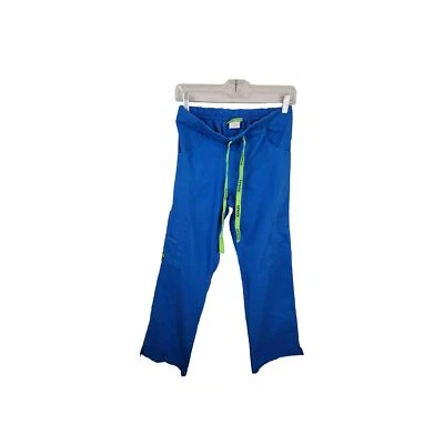 Crocs Womens Blue Drawstring Elastic Waist Medical Apparel Scrub Pants Sz XS BT4 - Image 1 of 4