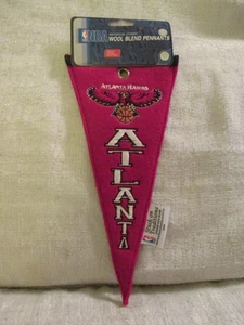 2004 Winning Streak Atlanta Hawks NBA Wool Blend Basketball Pennant - Picture 1 of 3