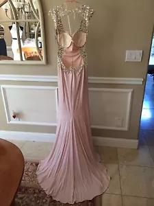 $630 NWT PETAL PINK JOVANI PROM/PAGEANT/FORMAL DRESS/GOWN #90732 SIZE 12 - Picture 1 of 4