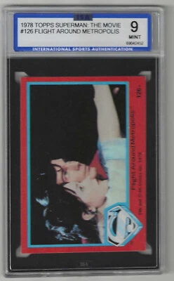 1978 Topps Superman # 126 Flight around meteropolis Graded Card ISA 9 mint - Image 1 of 2
