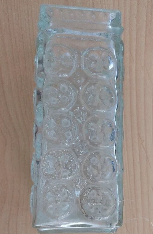 Glasvase transparent 20 cm hoch, 7,5 cm breit - Bild 1 von 1