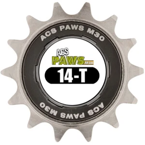 Rueda libre ACS 14T Paws M30 3/32" cromada (níquel/negro) - Imagen 1 de 2