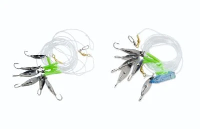 AQUANTIC Rotbarsch Rig mit Flashlight Rotbarschsystem Rotbarschvorfach Gr. 2/0 - Bild 1 von 3