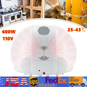 600W Portable Foldable Pet Drying Box 77-109.4℉ Automatic Dryer for Cats & Dogs - Picture 1 of 18