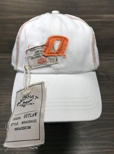 NEW Oklahoma State University OSU Cowboys Hat White Orange Rack hat Adjustable - Picture 1 of 7