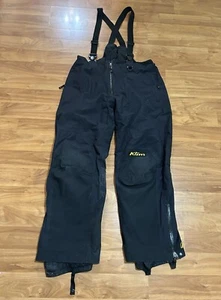KLIM RIDING PANTS BLACK GORETEX PADDED Size XL Armor On Knee - Picture 1 of 13