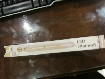 3 - Bulbright Tubular LED Dimmable 4W Light Bulb Antique T9 Long, Med. base 70W - Image 1 of 4