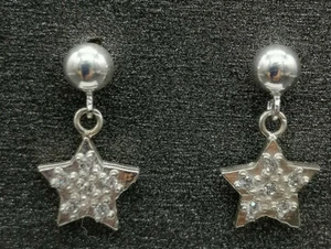 orecchini in argento e zirconi stella GIOIELLO ITALIANO bambina donna - Foto 1 di 4