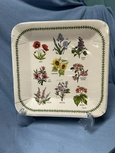 Portmeirion BOTANIC GARDEN Spode 10" PAPER Party Dinner Plates Multifloral HTF 8 - Picture 1 of 5