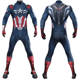 New Captain America Jumpsuit Brave New World Falcon Wilson Cosplay Costume Party - Picture 1 of 18