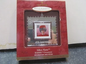 Hallmark Ornament 1999 Silken Flame Barbie stamp (NEW) - Picture 1 of 2