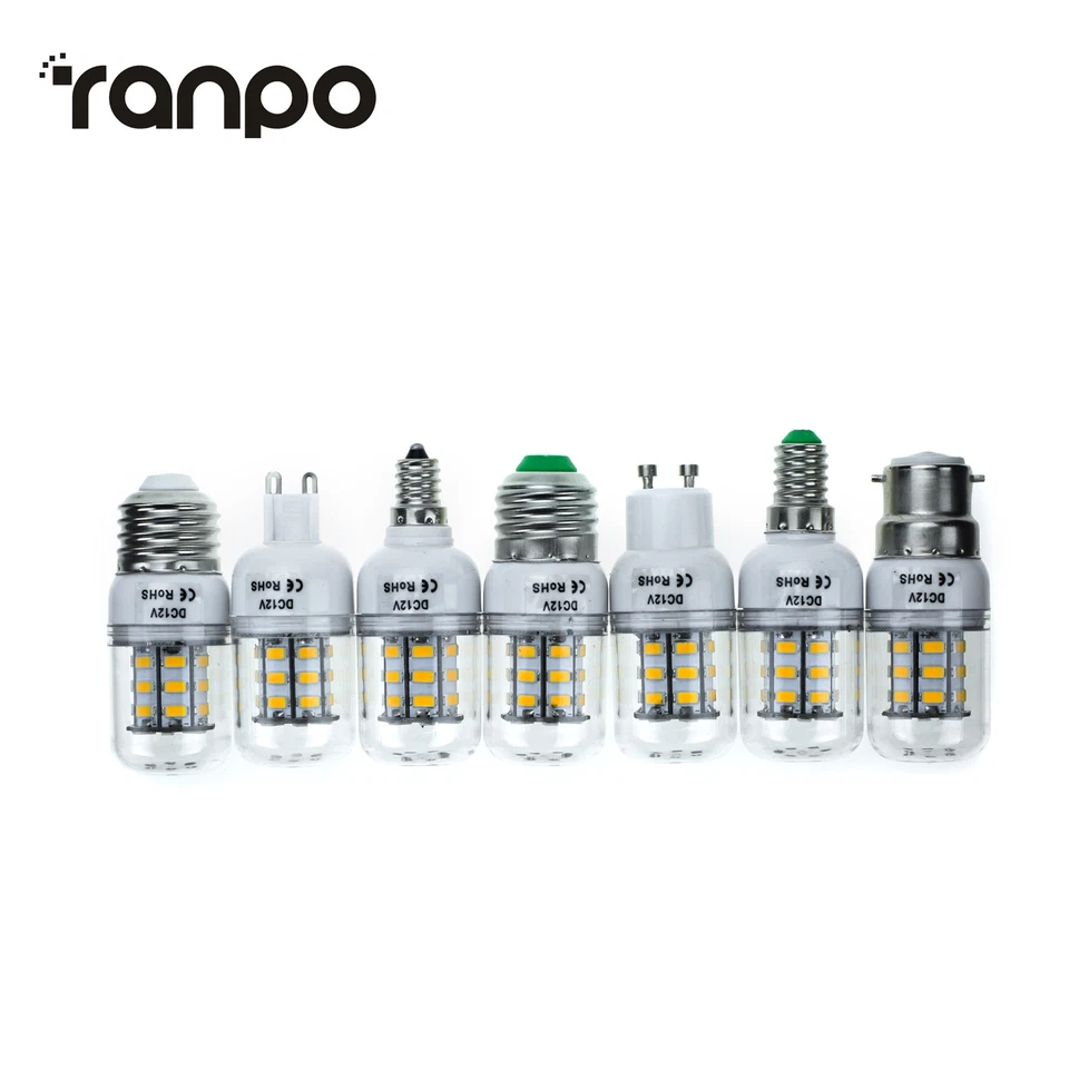 Dimmable 7W E27 E12 E26 E14 G9 GU10 B22 LED Corn Light Bulb 5730 SMD Lamp CA181 - Image 1 of 4
