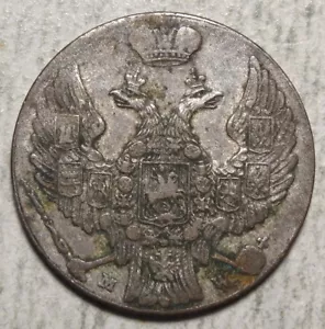 Polen 10 Groszy 1840, ordentliche Umlaufmünze 1008-10 - Bild 1 von 2