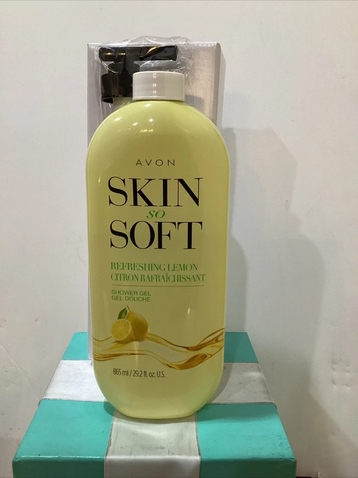Gel de ducha refrescante de limón Avon Skin So Soft 29,2 fl oz Foto 1 de 1