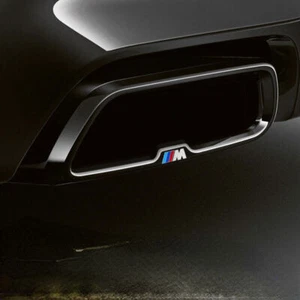 Cubierta de escape trasera apta para BMW Serie 5 G30 2018-22 525i 530i puntas - Imagen 1 de 5