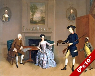 PINTURA DE JOHN ORDEN Y FAMILIA POR ARTHUR DEVIS ARTE IMPRESIÓN EN LIENZO REAL Foto 1 de 4