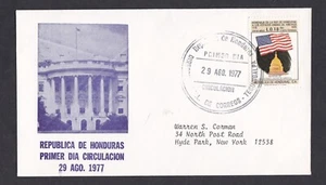 HONDURAS 1977 FIRST DAY COVER AMERICAN  BICENTENNIAL SONS OF LIBERTY - Picture 1 of 1