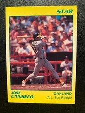 Jose Canseco 1990 STAR COMPANY CARD A.L. Top Rookie  Card#6 of 11 Oakland