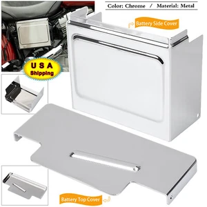 Battery Top + Side Cover Kit For Harley Dyna Low Rider FXDL Super Wide Glide FXD - Picture 1 of 24
