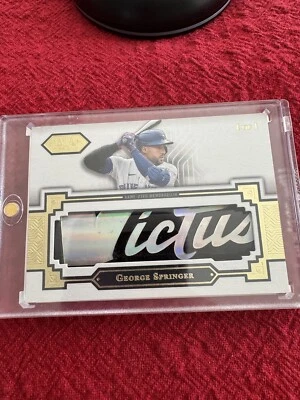 2023 Topps Tier One Limited Lumber Relic George Springer 1/1 - Image 1 of 4