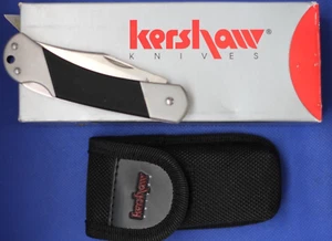 Vintage Kershaw Black Glutch 3120 w/ nylon sheath, NOS, NIB - Picture 1 of 4