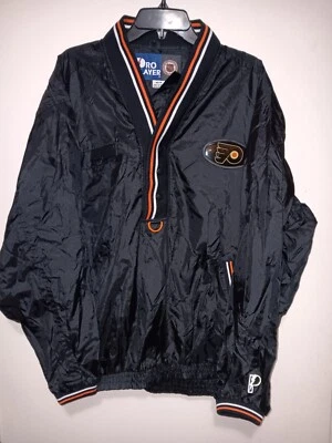 Vintage 90s Pro Player Philadelphia Philly Flyers NHL Hockey Windbreaker Size M - Image 1 of 4