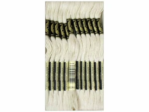 DMC 6 Strand Embroidery Floss Cotton Thread Bulk Ecru 8.7 Yards 12 Skeins - Picture 1 of 4