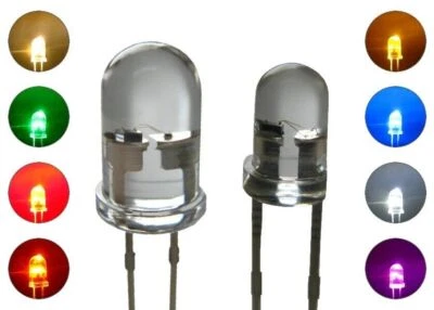 Flacker LED 3mm 5mm Flackerlicht Kerze Lagerfeuer Feuer LEDs Farben WÄHLBAR - Bild 1 von 4