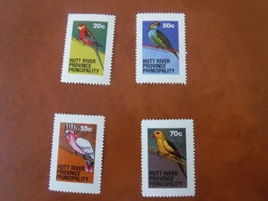 Hutt River Province Cinderellas issued 1979, no gum. Parrots - Picture 1 of 1