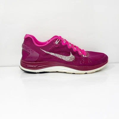 Nike Womens LunarGlide Plus 5 599395-616 Pink Running Shoes Sneakers Size 9 - Image 1 of 4