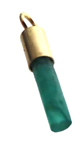 Colgante Esmeralda Natural Cruda, Prisma Hexagonal - Oro Verde Profundo 18K - Imagen 1 de 8