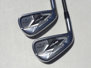 Men’s LH - Callaway Apex Forged CF 19 Golf Clubs 6 & 7 Iron  -1/2” Recoil Shaft - Picture 1 of 7