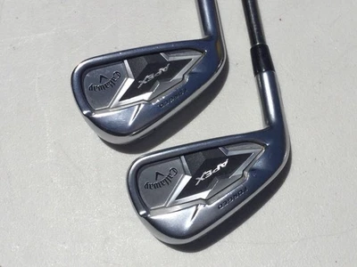 Men’s LH - Callaway Apex Forged CF 19 Golf Clubs 6 & 7 Iron  -1/2” Recoil Shaft - Image 1 of 4