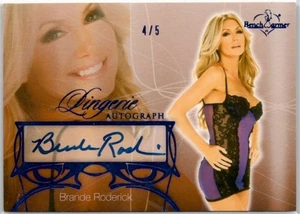 2013 Benchwarmer Lingerie Brande Roderick Autograph Card /5 - Picture 1 of 1