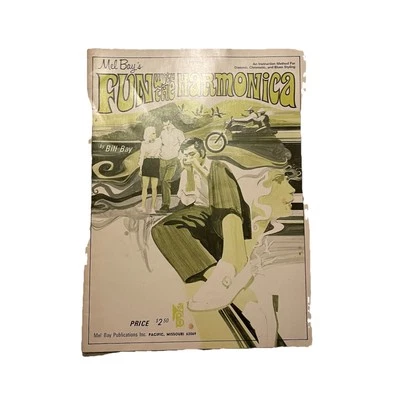 Mel Bay's Fund with the Harmonica MB93305 Bill Bay Sheet Music Book 1972 - Image 1 of 4
